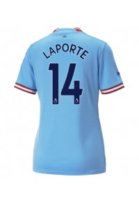 Manchester City Aymeric Laporte #14 Voetbaltruitje Thuis tenue Dames 2022-23 Korte Mouw
